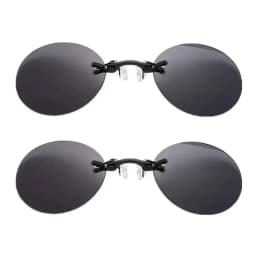  VIEWRING1-2PCS Clip On Nose Glasses Round Rimless Matrix Morpheus Sunglasses Mini Frameless Vintage Men Eyeglasses