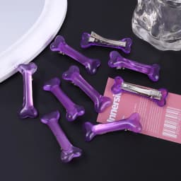 1/10pcs Y2K Fashion Gothic Women Gril Headwear Barrettes Hair Band Accessories Vivid Dog Bone Hair Clips Side Hairpin