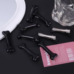 1/10pcs Y2K Fashion Gothic Women Gril Headwear Barrettes Hair Band Accessories Vivid Dog Bone Hair Clips Side Hairpin