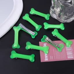 1/10pcs Y2K Fashion Gothic Women Gril Headwear Barrettes Hair Band Accessories Vivid Dog Bone Hair Clips Side Hairpin