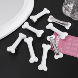 1/10pcs Y2K Fashion Gothic Women Gril Headwear Barrettes Hair Band Accessories Vivid Dog Bone Hair Clips Side Hairpin