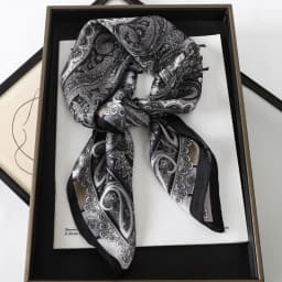 Bohemian Style Print Luxury Brand Silk Square Scarf Women Satin Shawls Neckerchief Wrap Scarves Bandana Hair Hjiab Floral
