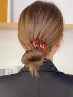 Fashionable Bird's Nest Hair Clip - Retro Geometric Elastic Ponytail & Bun Hairband for Women