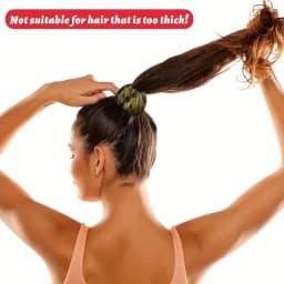 Fashionable Bird's Nest Hair Clip - Retro Geometric Elastic Ponytail & Bun Hairband for Women