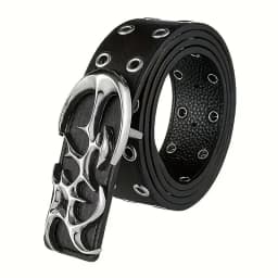 New Stylish Y2K Hollow PU Leather Fashion Punk Belt For Men Women-Trendy Accessory For Gift Giving,Neutral Waist Belts Plus Size
