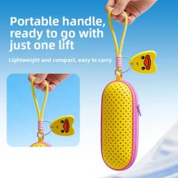 Perforated EVA Breathable Swim Goggle Storage Case with Handle Portable Glasses Sunglasses Case Swimming Gear Accessories