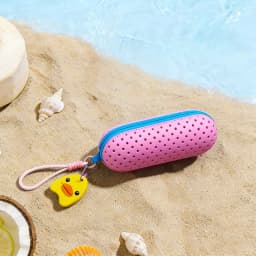Perforated EVA Breathable Swim Goggle Storage Case with Handle Portable Glasses Sunglasses Case Swimming Gear Accessories