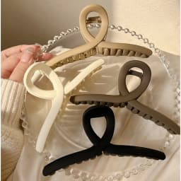 4Pcs Women Cross Matte Hair Claw Clips Hairpin 2024 Fashion Elegant Hairgrips Large Clamps Crab Girls Korean Hair Accessories