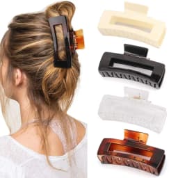 4Pcs Women Cross Matte Hair Claw Clips Hairpin 2024 Fashion Elegant Hairgrips Large Clamps Crab Girls Korean Hair Accessories