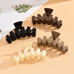 4Pcs Women Cross Matte Hair Claw Clips Hairpin 2024 Fashion Elegant Hairgrips Large Clamps Crab Girls Korean Hair Accessories
