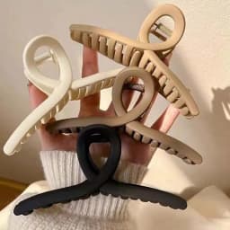 4Pcs Women Cross Matte Hair Claw Clips Hairpin 2024 Fashion Elegant Hairgrips Large Clamps Crab Girls Korean Hair Accessories