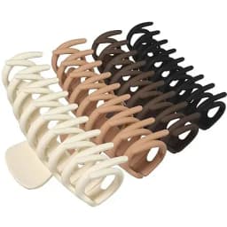 4Pcs Women Cross Matte Hair Claw Clips Hairpin 2024 Fashion Elegant Hairgrips Large Clamps Crab Girls Korean Hair Accessories