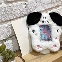 Cute Photocard Case Student Card Holder Cartoon Star Shape Photo Card Holder Bag Keychain Idol Photos Protective Cover