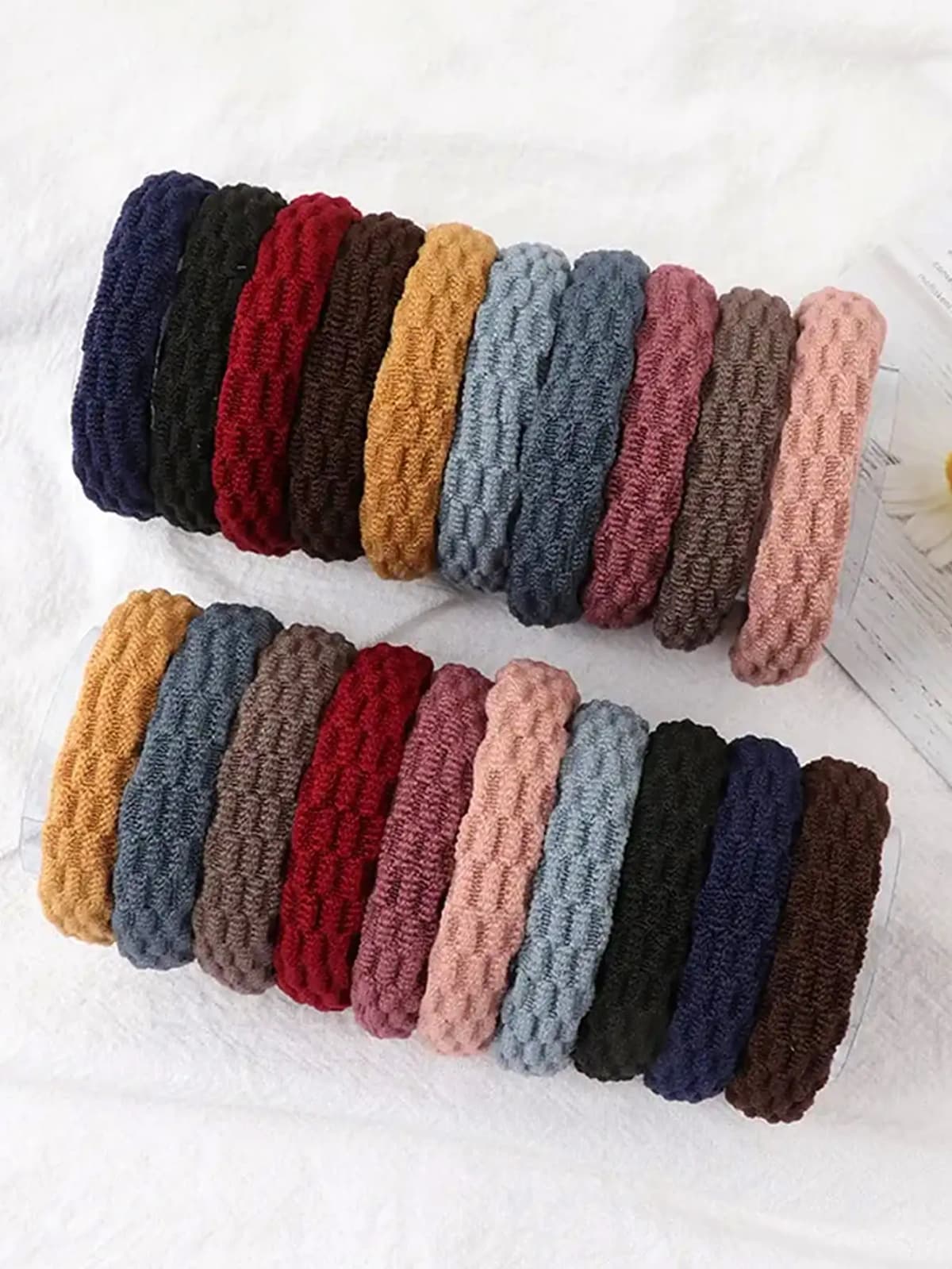 20pcs Solid Hair Ties For Daily Use For Women Hairstyles Casual,Woman Head Accessories, Woman Hair Accessories