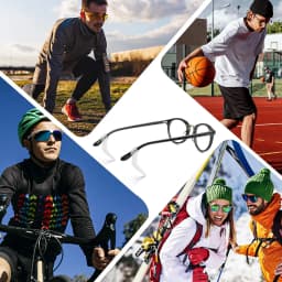 2/40pcs Silicone Ear Hook Anti-slip Glasses Leg Ear Sleeve Bracket Fastener Sunglasses Accessories Grip Anti-fall Eyewear Holder