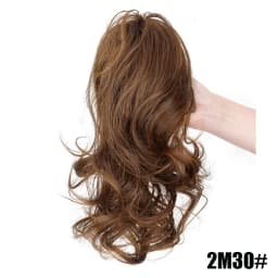 12 Inch Short Curly Clip-In Ponytail Extension-Synthetic Hair for Women Voluminous Claw Clip Hairpiece for Everyday Wear