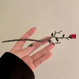Neo-chinese Style Flower Hairpin Ink Colored Flower Tassel Hair Stick For Women Girls Elegant Exquisite Fashion Hair Accessories