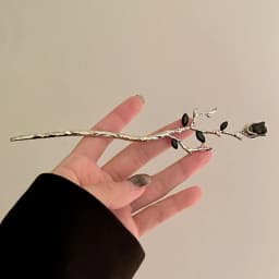 Neo-chinese Style Flower Hairpin Ink Colored Flower Tassel Hair Stick For Women Girls Elegant Exquisite Fashion Hair Accessories