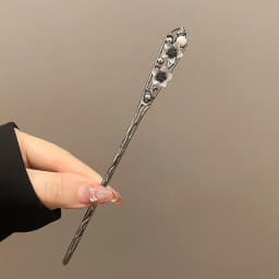Neo-chinese Style Flower Hairpin Ink Colored Flower Tassel Hair Stick For Women Girls Elegant Exquisite Fashion Hair Accessories