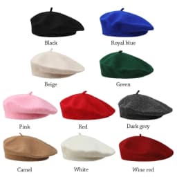 Berets Hat Autumn Winter Warm Berets Hat Solid Color Elegant Plain Cap Retro All Matched French Artist Hat Lady Plain Cap