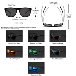 1/2/3/4PCS Men's Classic Square Polarized Sports Sunglasses Lightweight PC Frame UV400 Unisex Durability Driving Fishing Cycling
