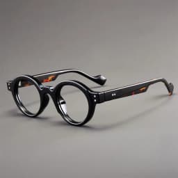 Retro Round Frame Fashionable Reading Glasses Made of Ultra Light Resin, Suitable for Both Men and Women