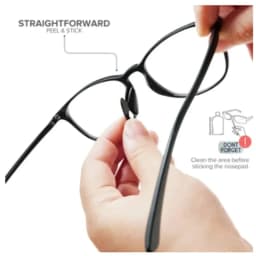 1/5 Pairs Silicone Anti Slip Silicone Nose Pad For Eyeglasses Butterfly Glasses Nose Rest With Height Enhancement Anti-Cratering
