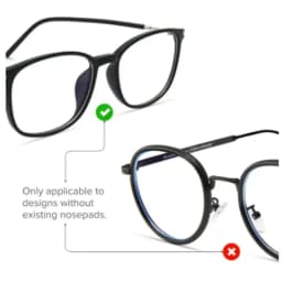 1/5 Pairs Silicone Anti Slip Silicone Nose Pad For Eyeglasses Butterfly Glasses Nose Rest With Height Enhancement Anti-Cratering