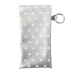 Eyeglasses Case Stylish Polka Dot Auto-close Glasses Bag With Cleaning Cloth Sunglasses Pouch Portable Hanging Card Holder