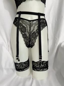 Thigh High Stockings Garter Belt for Women Girls Adjustable Elastic Leg Sock Suspenders Belt Lingerie Garter Lady Stocking Belt