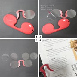 NONOR Silicone Nose Clip Pocket Reading Glasses for Men Women