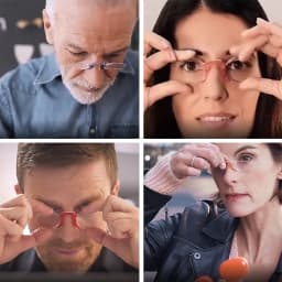 NONOR Silicone Nose Clip Pocket Reading Glasses for Men Women