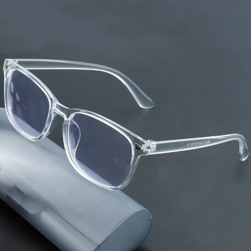1/2pc Square Rivet Unisex Anti Blue Light Glasses for Daily Commute, Fashion Eyeglasses Riveted Frame Design|Lightweight Eyewear