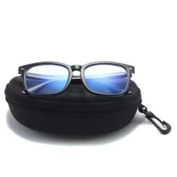 3pc Portable Sunglasses Case Protector Oxford Cloth Hard EVA Zippered Eyeglasses Case with Carabiner Unisex Eyewear Accessories