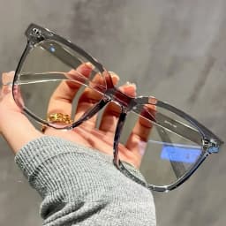 1/3pcs Unisex Large Square Frame Blue Light Blocking Glasses Stylish Campus Look Face Flattering Optical Eyewea