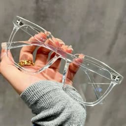 1/3pcs Unisex Large Square Frame Blue Light Blocking Glasses Stylish Campus Look Face Flattering Optical Eyewea