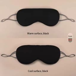 Sleeping Eye Mask Korean Style Ice Silk Warm And Cool Dual Use Adjustable Travel Light Blocking Breathable Eye Mask