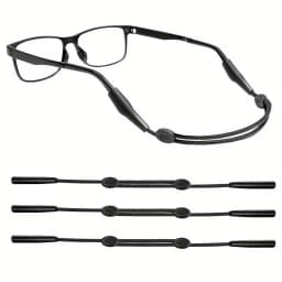 3pcs Glasses Strap Sports Eyeglasses Strap Holder For Women Men, Adjustable Sunglasses Strap Eye Glasses String Strap