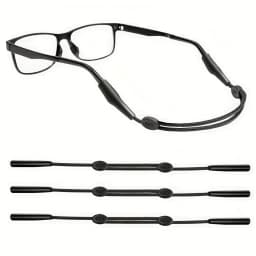 3pcs Glasses Strap Sports Eyeglasses Strap Holder For Women Men, Adjustable Sunglasses Strap Eye Glasses String Strap