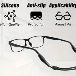 3pcs Glasses Strap Sports Eyeglasses Strap Holder For Women Men, Adjustable Sunglasses Strap Eye Glasses String Strap