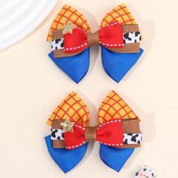 2Pcs 3 Layer Bow Hair Clips Sweet Sparkly Star Ribbon Ponytail Hairpin For Girls Kids Daily School Fashion Headwear Accessories