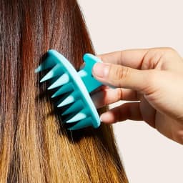 1pc Portable Silicone Head Massage Brush, Deep Cleansing Scalp and Hair Care Brush, Massage Shampoo Brush, Shower Brush