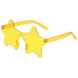1-9Pcs Star Sunglasses Colorful Star Glasses Transparent Candy Color Sunglass Men Women Photo Props Birthday Party Cosplay