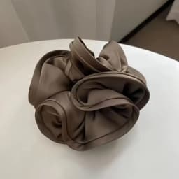 Korean Big Hair Tie Ribbon Scrunchies Satin Elastic Hair Band Bow Women Simple Temperament New Style  Ponytail Hair Accessories