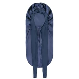 Women Extra Large Hair Long Silk Bonnet Cap & Elastic Satin Hair Band Comfortable Head Cover Night Sleep Hat for Sleeping Shower