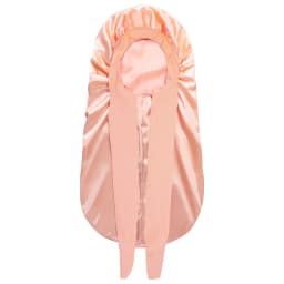 Women Extra Large Hair Long Silk Bonnet Cap & Elastic Satin Hair Band Comfortable Head Cover Night Sleep Hat for Sleeping Shower