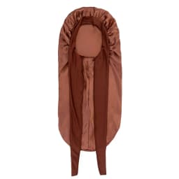 Women Extra Large Hair Long Silk Bonnet Cap & Elastic Satin Hair Band Comfortable Head Cover Night Sleep Hat for Sleeping Shower
