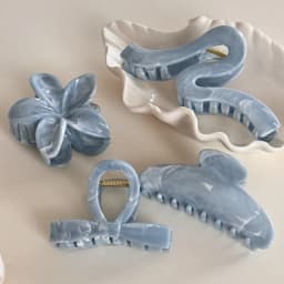 Ink texture advanced sense disc hair grab hairpin back of head hairpin women's large hair volume shark clip hair accessories