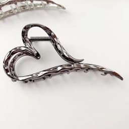 1Pcs Sliver Elegant Love Design Hair Barrettes Ornament Heart Golden Hair Claw Clip,Large Non-Slip Hair Accessories for Women