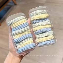 20Pcs High-Elasticity Hair Ties for Women Minimalist Hair Bands Soft Stretchy Ponytail Holders Everyday Elastic Hair Accessories